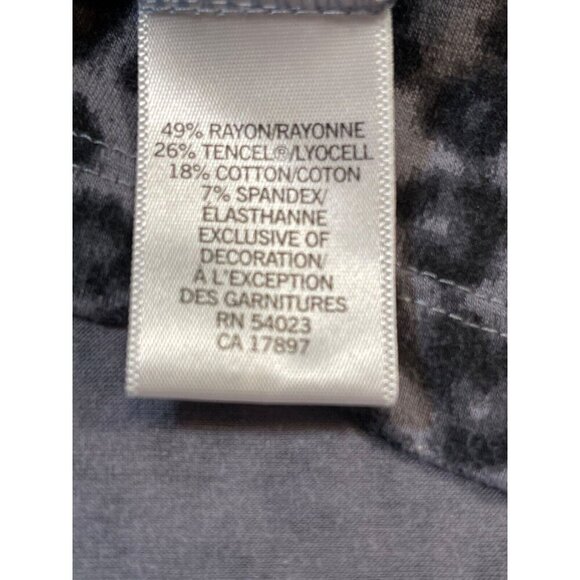 Banana Republic Women's Gray Animal Print Sleeveless Top SIZE-LARGE - Picture 4 of 5